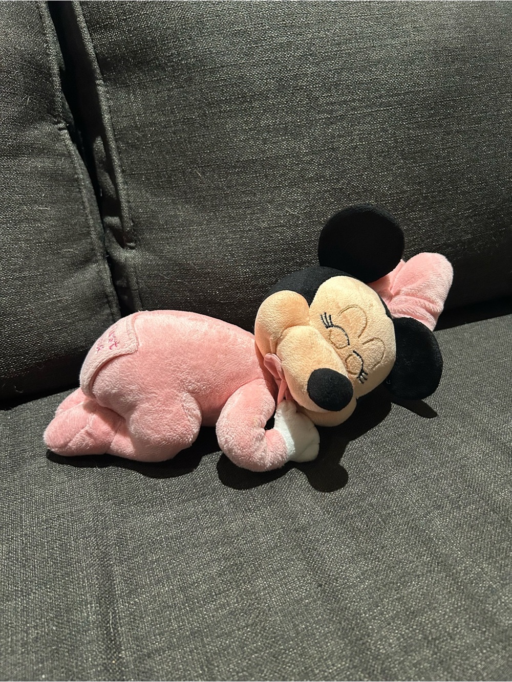 Disney Pink Minnie Mouse Plush Sleeping Baby Doll ‘My First Minnie’